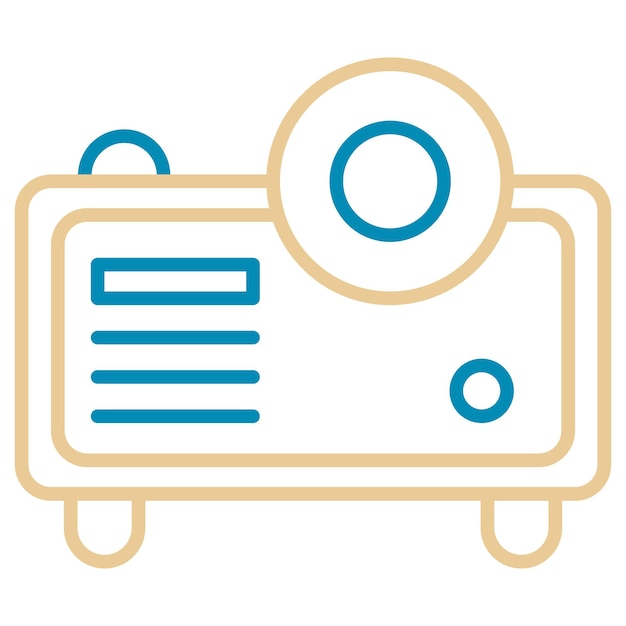 Vectorillustratie van de projector