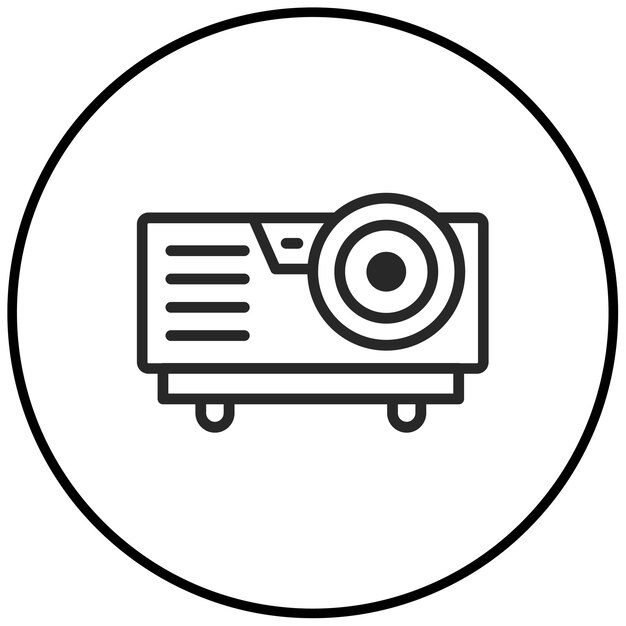 Vectorillustratie van de projector