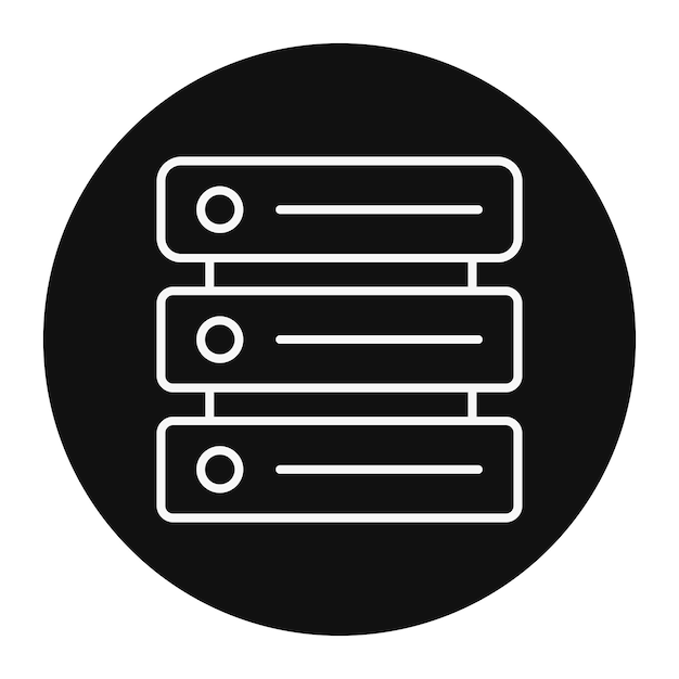 Vectorillustratie van de server