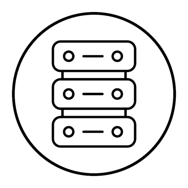 Vectorillustratie van de server