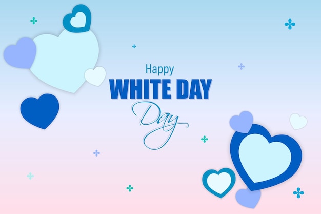 Vectorillustratie van de template van de social media feed van Happy White Day