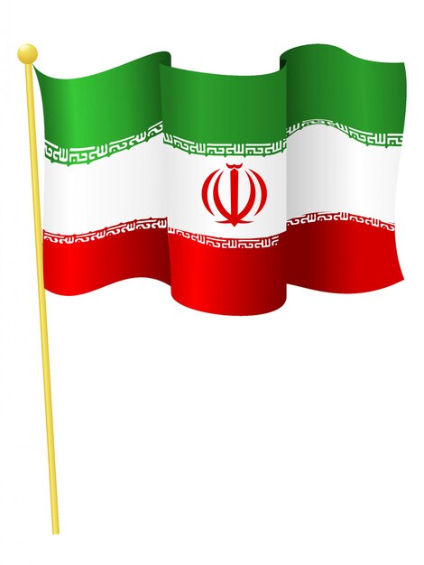 Vectorillustratie van de vlag iran