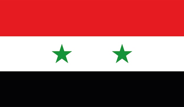 Vector vectorillustratie van de vlag van syrië