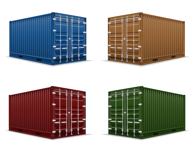 Vectorillustratie van de vrachtcontainer