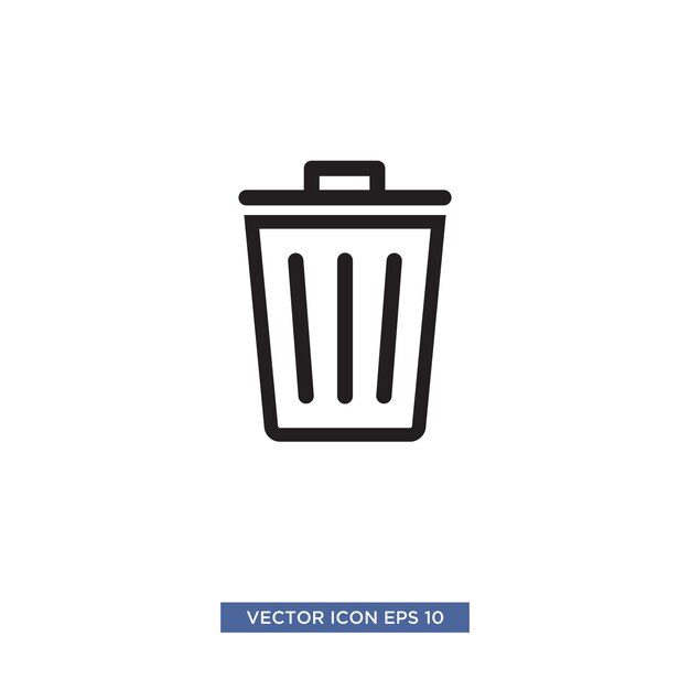 Vectorillustratie van de vuilnisbak