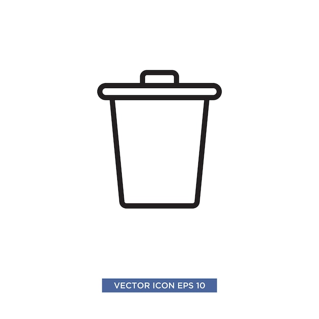Vectorillustratie van de vuilnisbak