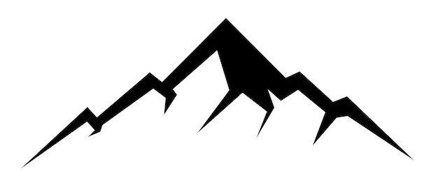 vectorillustratie van een berg op een transparante achtergrond