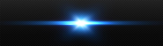 Vectorillustratie van een blauwe kleur Licht-effect Abstracte laserstralen van licht Chaotische neonstralen