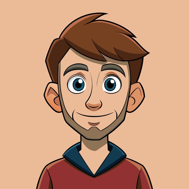 Vector vectorillustratie van een man cartoon personage