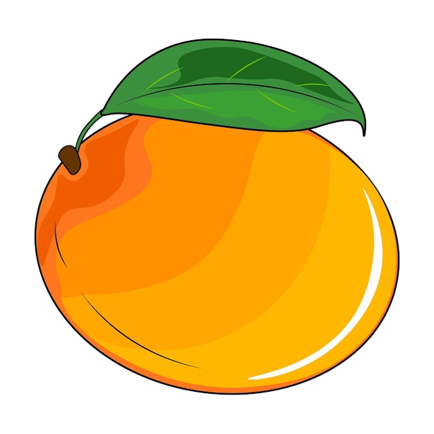 Vectorillustratie van een mangofruit