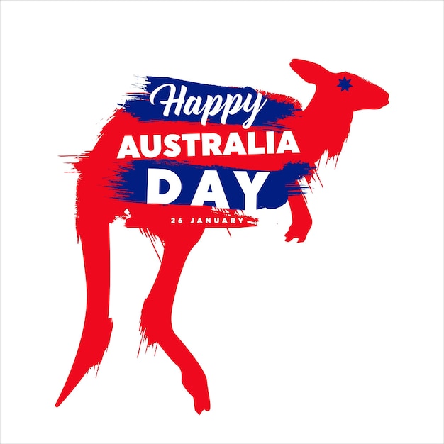 Vectorillustratie van een mooie achtergrond voor Happy Australia day.