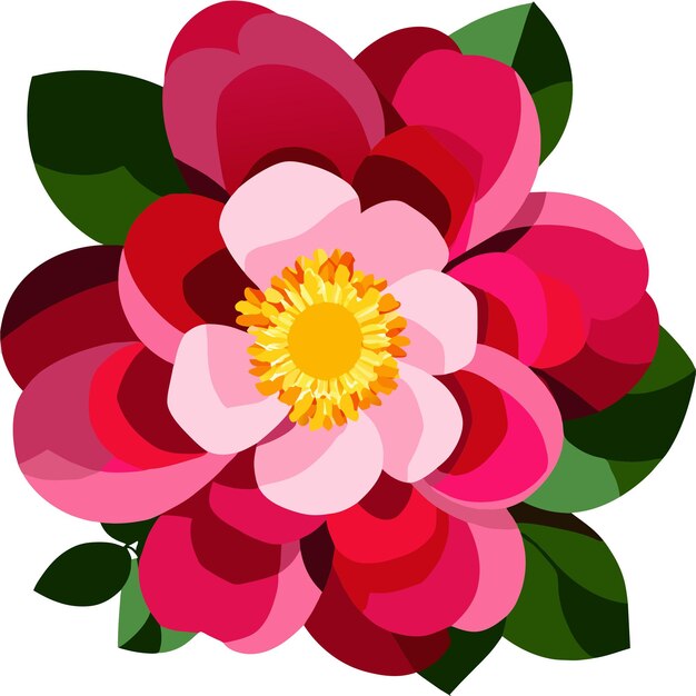 Vector vectorillustratie van een roze boeket bloemen