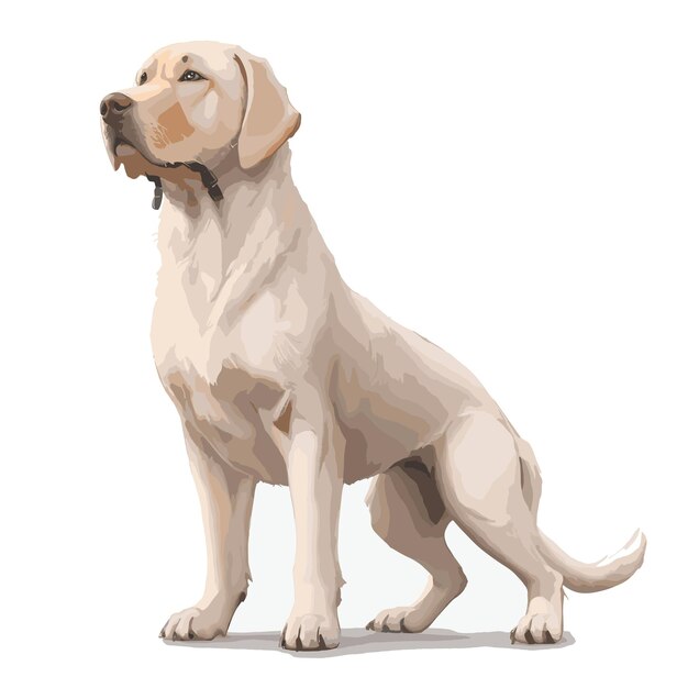 Vectorillustratie van een speelse Labrador Retrieverhond
