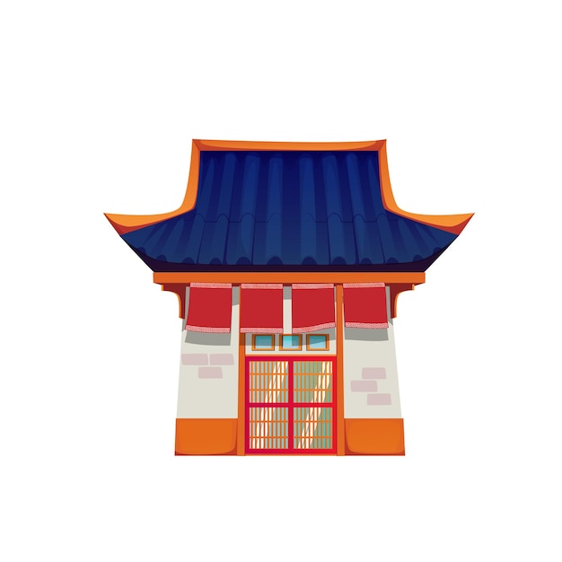 Vectorillustratie van een traditioneel Chinees huis