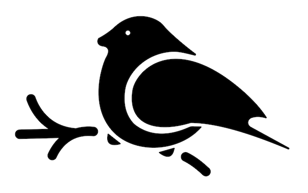 vectorillustratie van een vogel op een transparante achtergrond