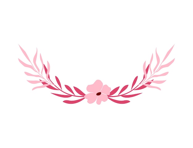 Vectorillustratie van Floral Frame vignet