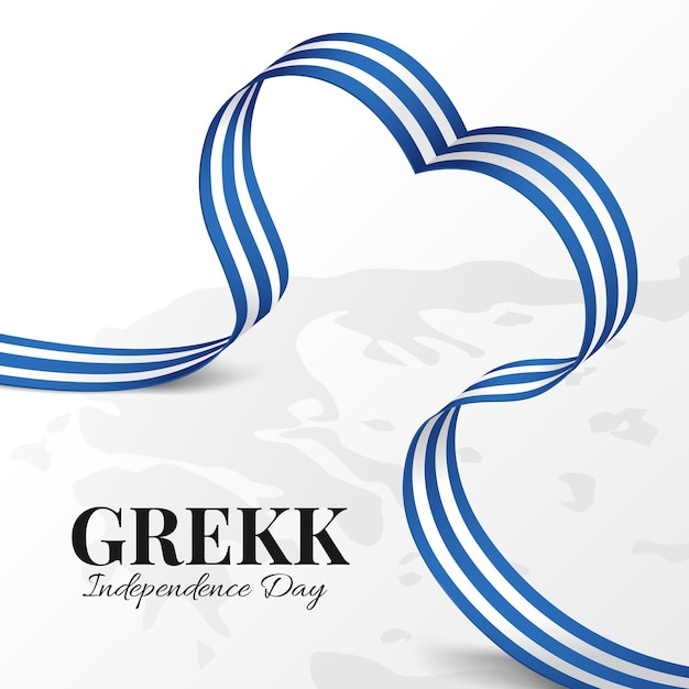 Vectorillustratie van Griekse onafhankelijkheidsdag.