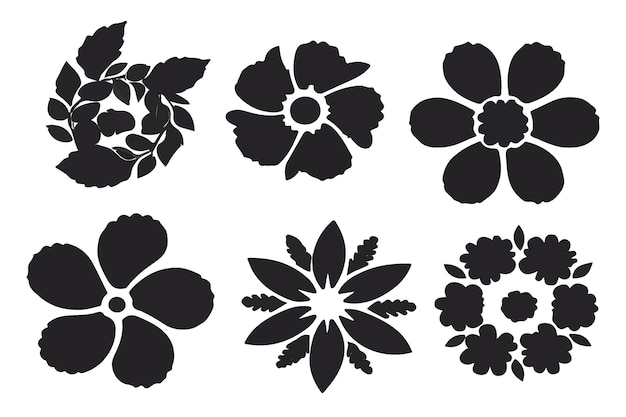 Vectorillustratie van hand getrokken kransen Schattig doodle bloemen krans kaderset