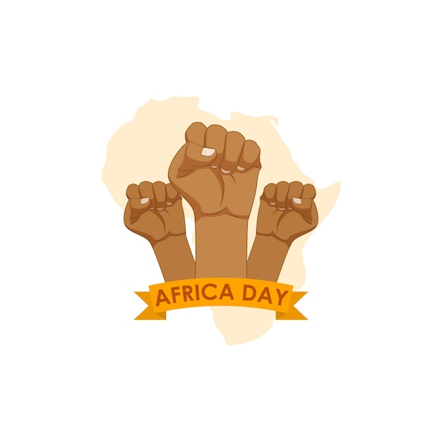 Vectorillustratie van Happy Africa Day-banner