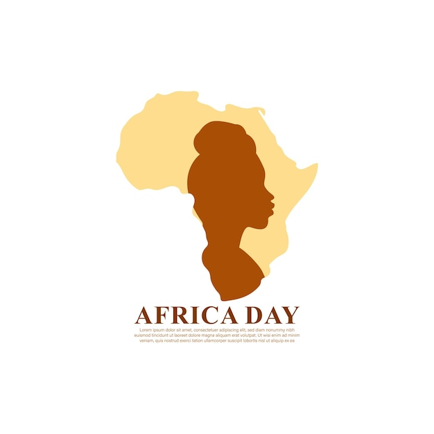 Vectorillustratie van Happy Africa Day-banner
