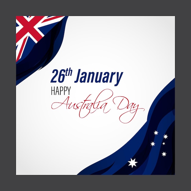 Vectorillustratie van Happy Australia day