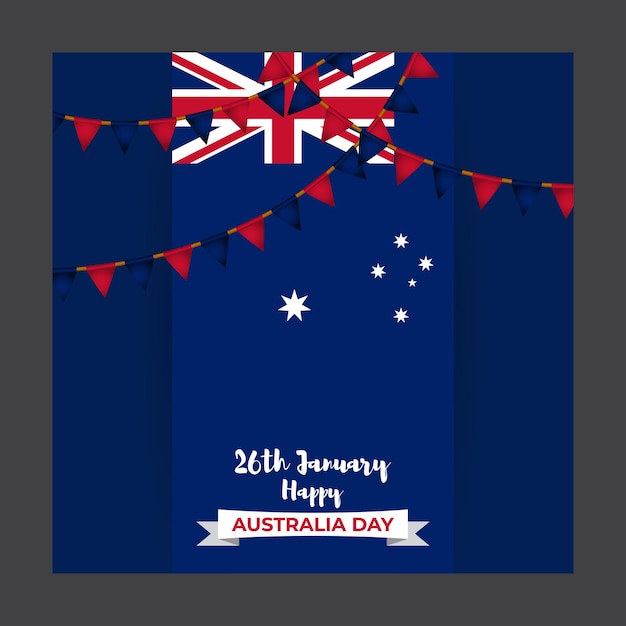 Vectorillustratie van Happy Australia day