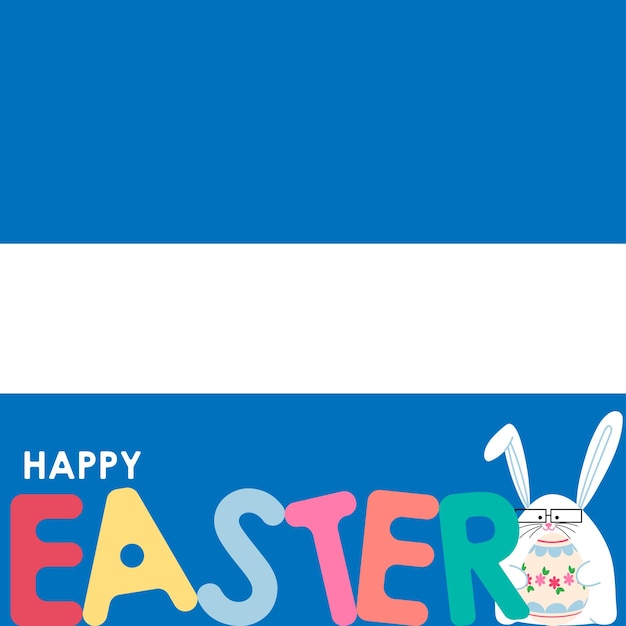 Vectorillustratie van Happy Easter wensen groet