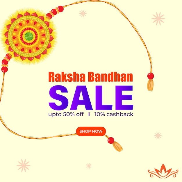 Vectorillustratie van Happy Raksha Bandhan Sale social media story feed set mockup template