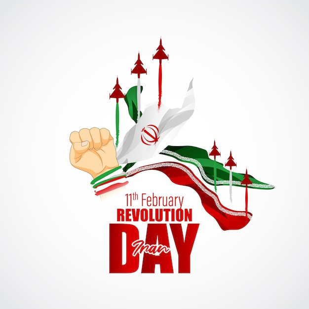 Vectorillustratie van Happy Republic Day Iran