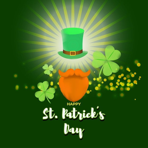 Vectorillustratie van happy st patricks day-groet