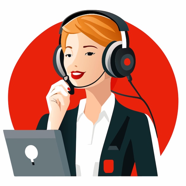 vectorillustratie van het callcenter