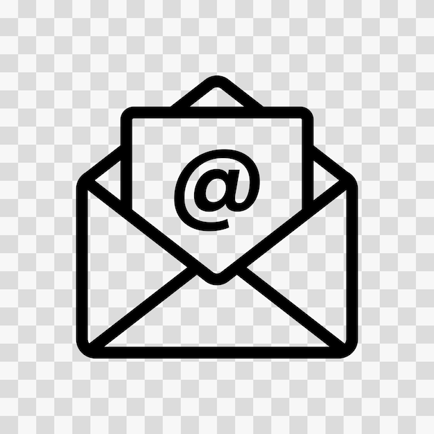 Vectorillustratie van het icoon van de e-mail envelop