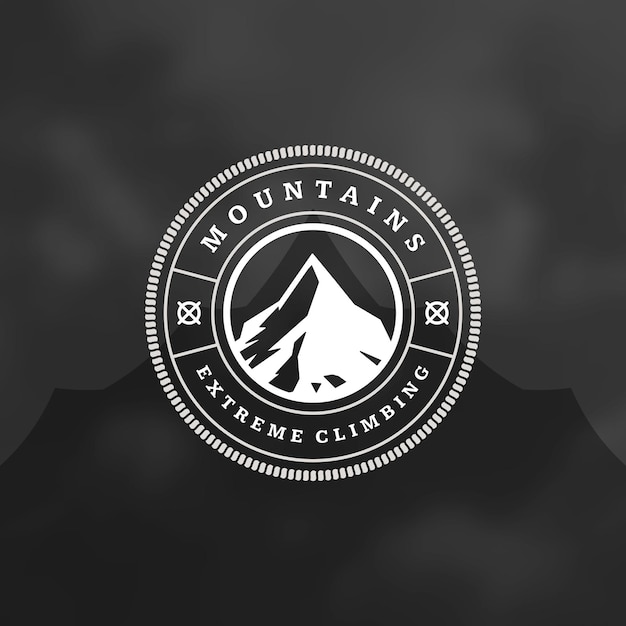 Vectorillustratie van het logo van de bergen