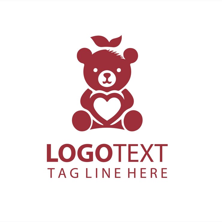 Vectorillustratie van het logo van de teddybeer