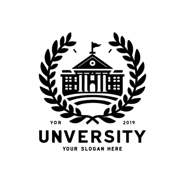 Vectorillustratie van het logo van de universiteit