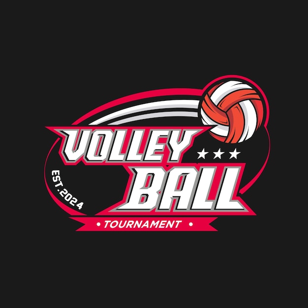 Vectorillustratie van het logo van de volleybalsport