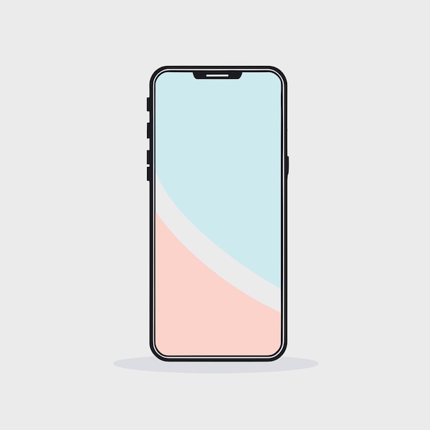 Vectorillustratie van het logo van een mobiele telefoon