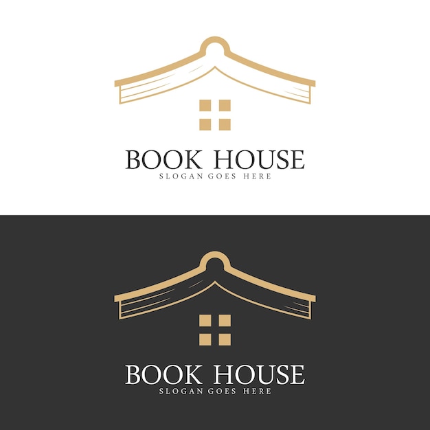 Vectorillustratie van het logo van het boekhuis