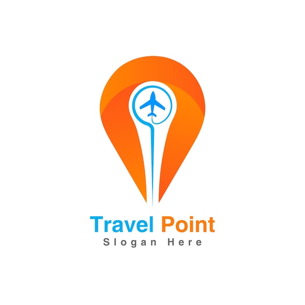 Vector vectorillustratie van het logo van het reisbedrijf