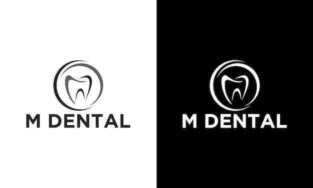 Vectorillustratie van het ontwerp van het logo van de tandheelkundige kliniek