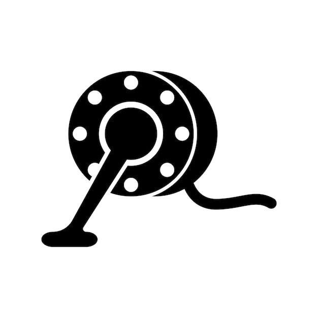 Vectorillustratie van het ontwerp van het logo van de visrol