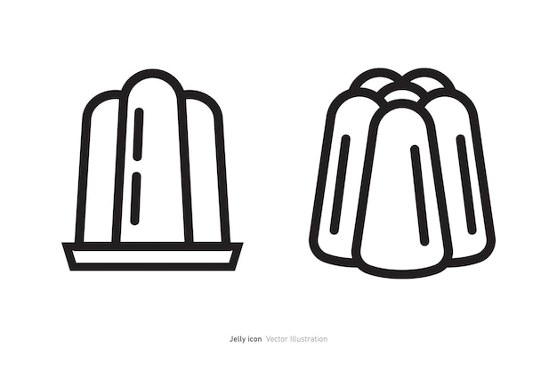 Vectorillustratie van het ontwerp van Jelly-iconen