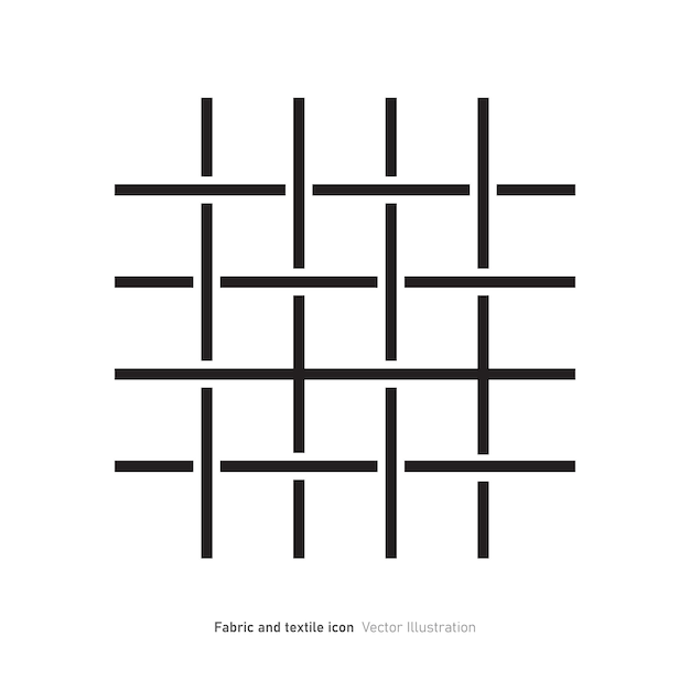 Vectorillustratie van het ontwerp van textielpictogrammen