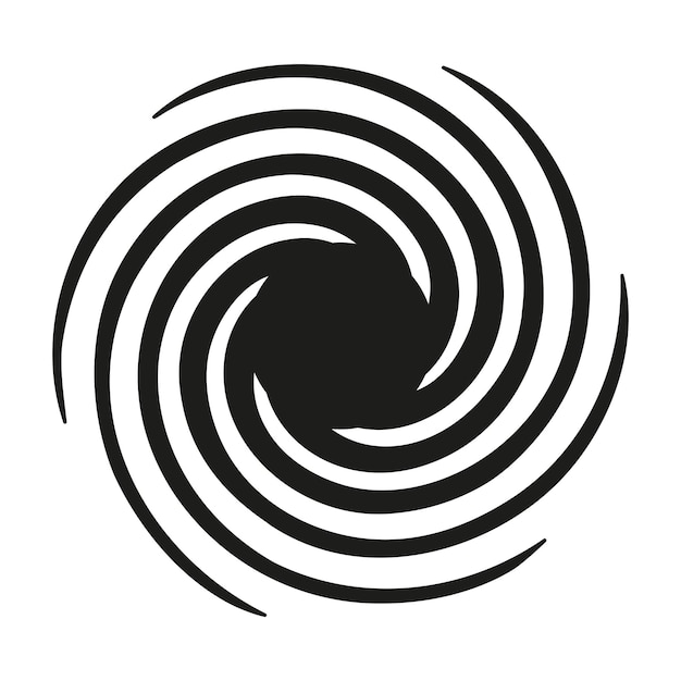 Vectorillustratie van hypnotische circulaire whirlpool