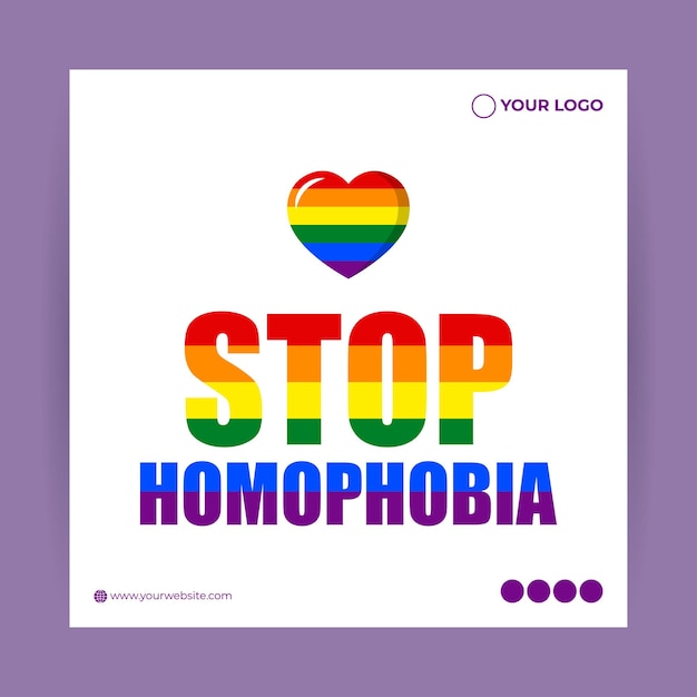 Vectorillustratie van Internationale Dag tegen Homofobie Bifobie Lesbofobie Transfobie 17 mei