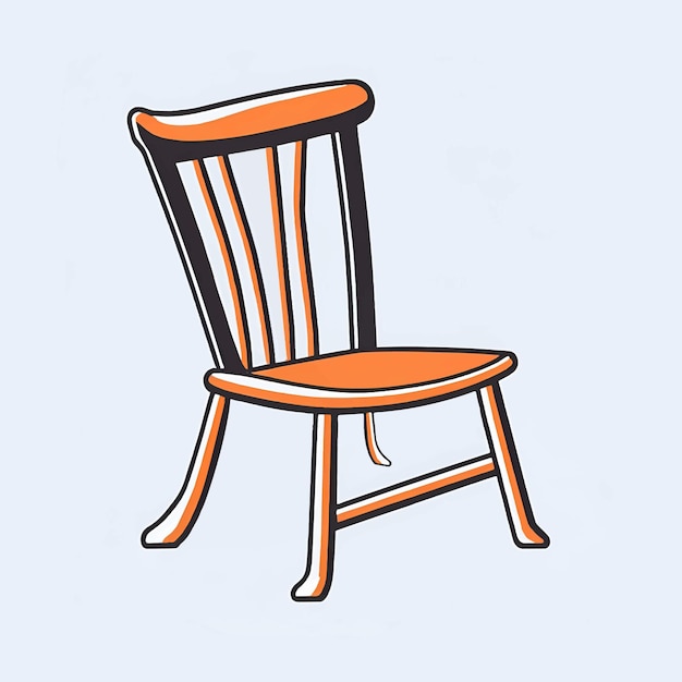 Vectorillustratie van klassieke houten stoel