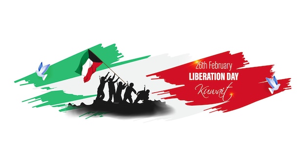 Vectorillustratie van Koeweit Bevrijdingsdag