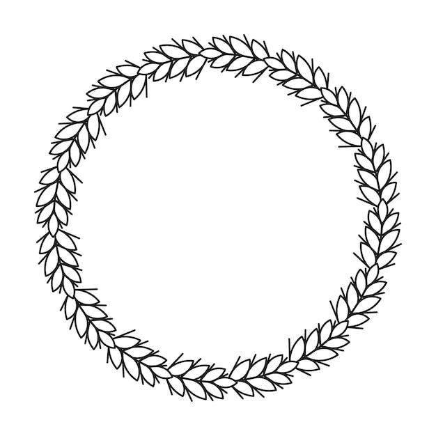 Vectorillustratie van lommerrijke ronde Frame