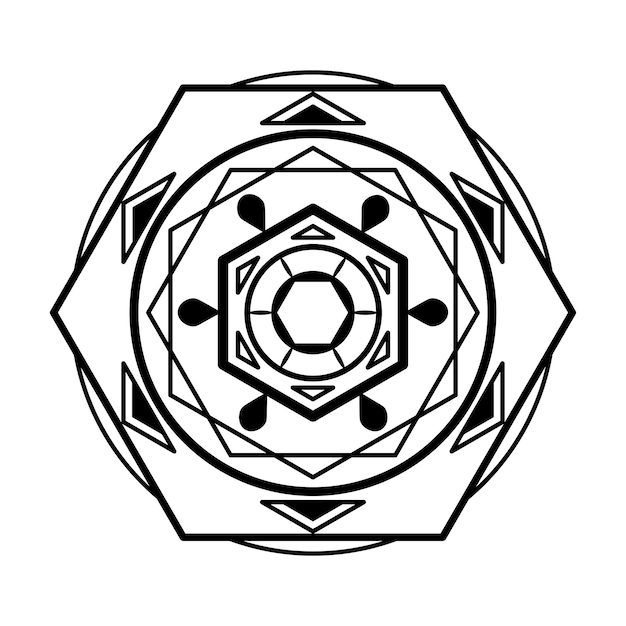 Vector vectorillustratie van mandala