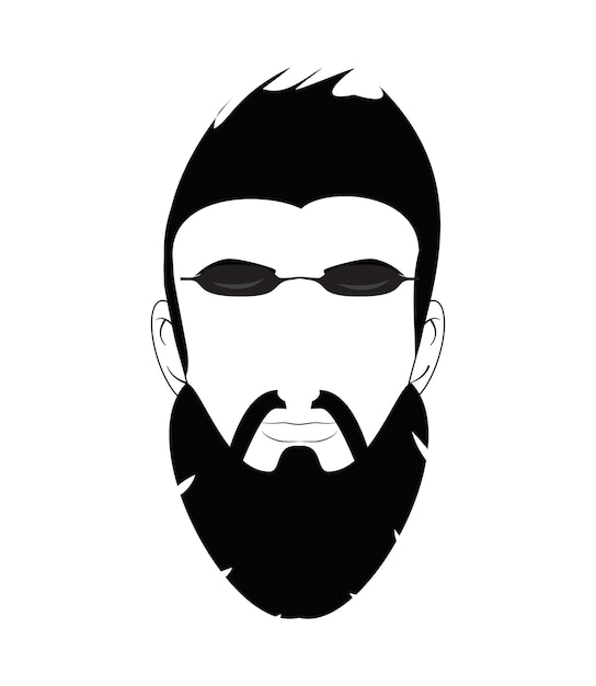 Vector vectorillustratie van mannelijke avatar